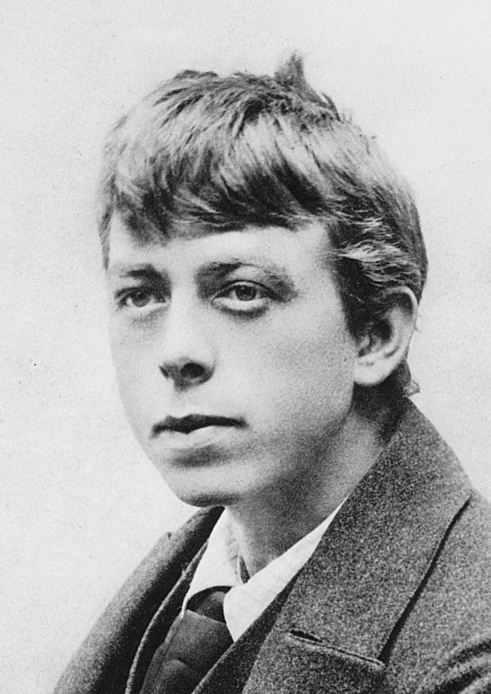 Portrait von Robert Walser in schwarz weiss