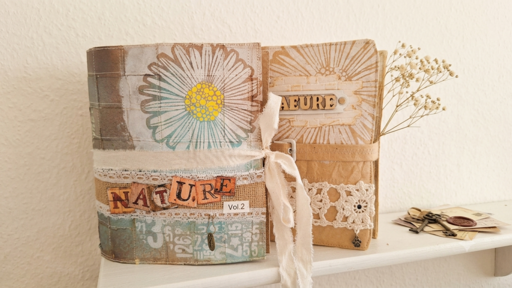 Zwei meiner Junk Journals, Nature und Nature Vol.2