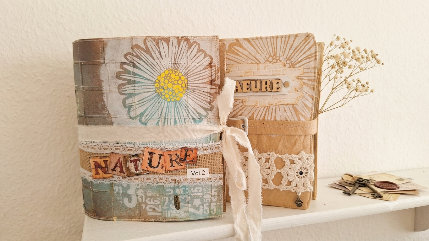 Zwei meiner Junk Journals, Nature und Nature Vol.2